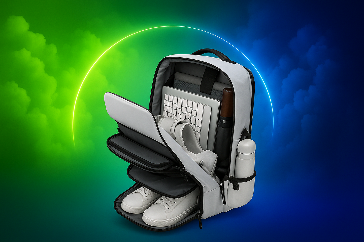 Maleta Mochila Viajera Para Zapatos Usb